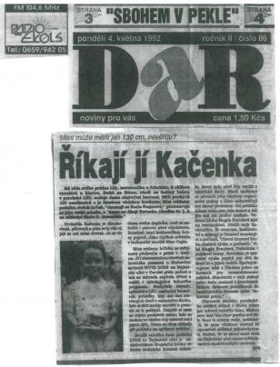 novinový článek z r. 1992, spinning, aerospinning, spinning4health, go fitness
